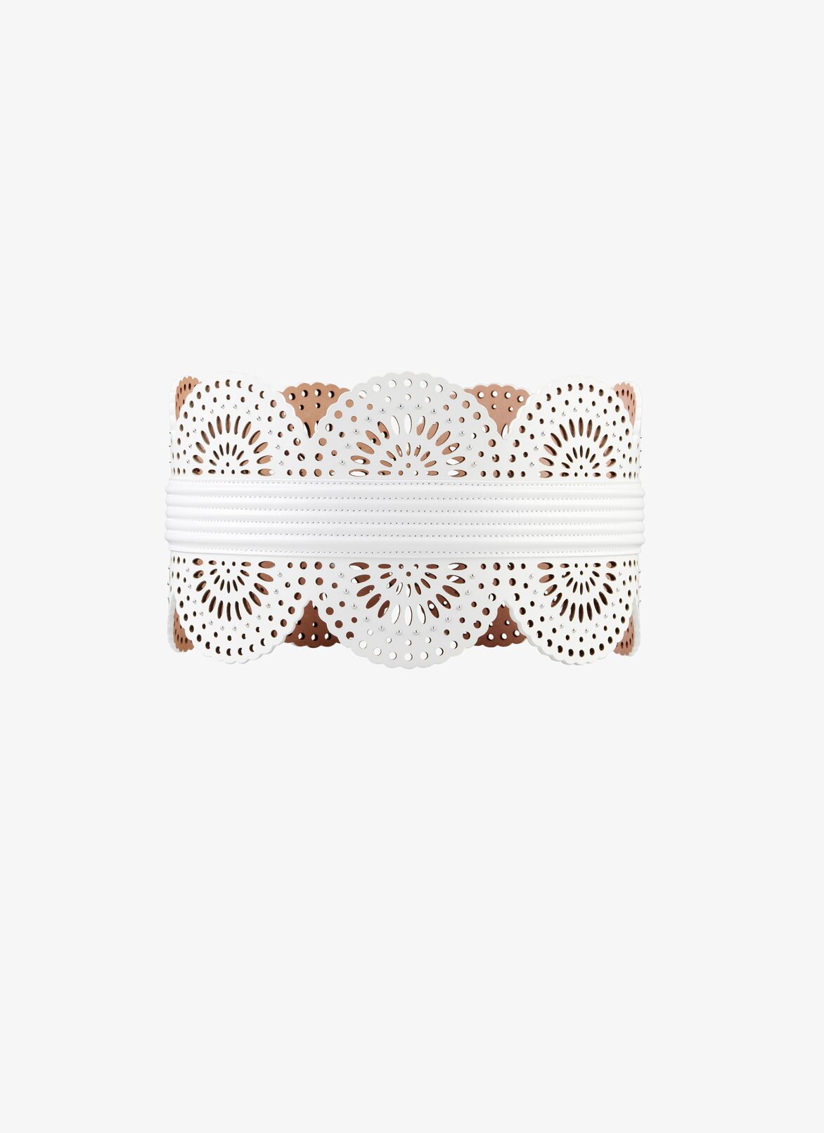 Belts ALAÏA OPTIC WHITE BELTS